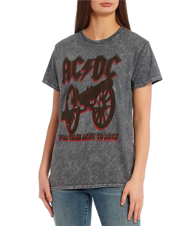 Junk Food Acdc Back in Black Band Graphic Tee - S