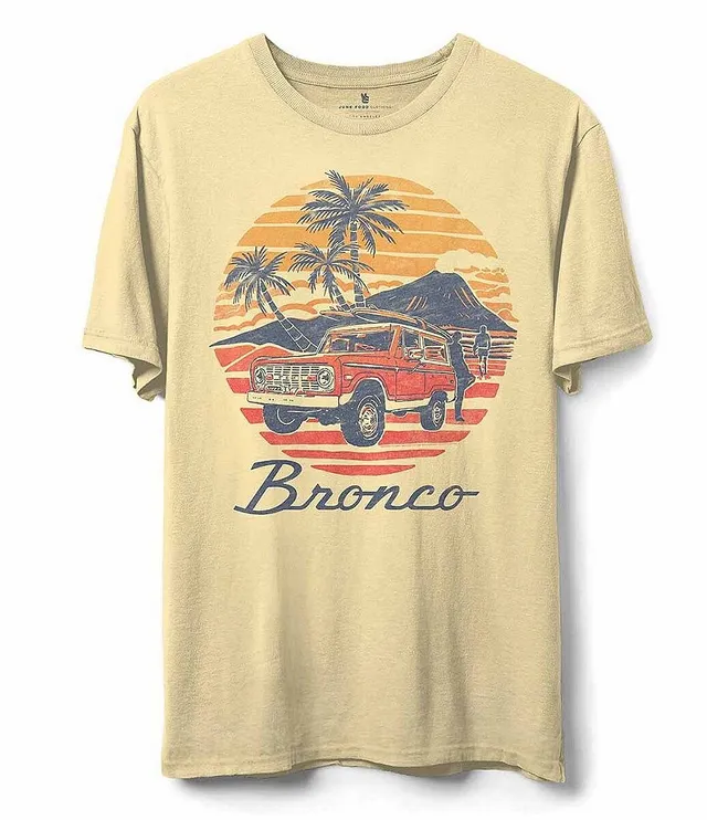 Women Short Sleeved Classic Ford Bronco Car Printed Graphic Tee