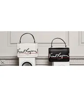 KARL LAGERFELD PARIS, Bags, Karl Lagerfeld Leather Wrist Cluch Authentic