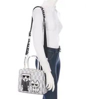 KARL LAGERFELD PARIS Maybelle Karl & Rabbit Logo Satchel Bag