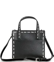 Karl Lagerfeld Paris Nouveau Leather Small Tote Bag - Black Cameo