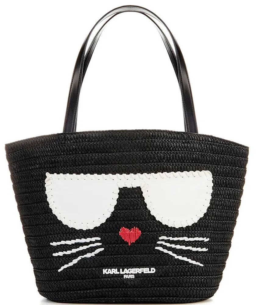 Karl Lagerfeld Paris Nouveau Leather Small Tote Bag