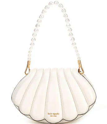 kate spade new york Morgan Pearl Seashell Leather Flap Chain Crossbody  Wallet, Dillard's in 2023