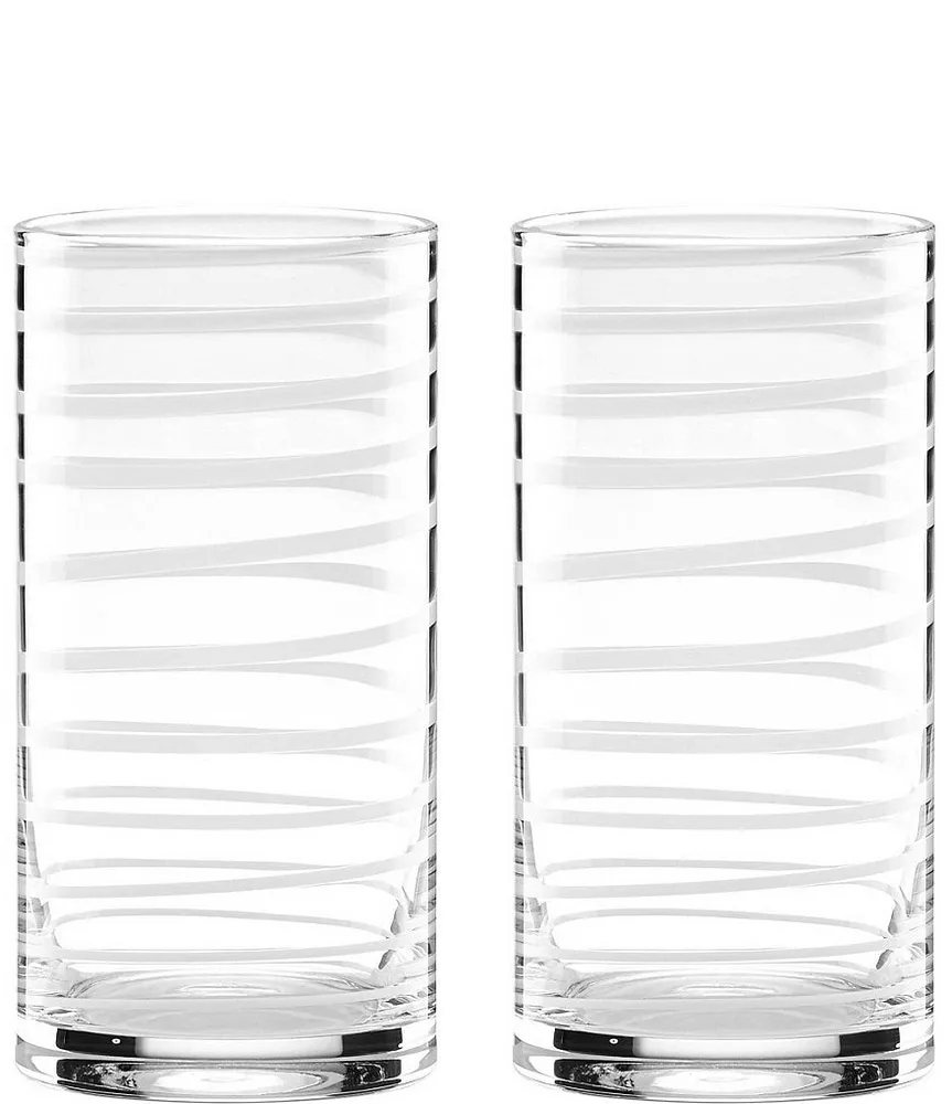 Kate Spade New York Charlotte Street Stemless Wine Glass Set of 2