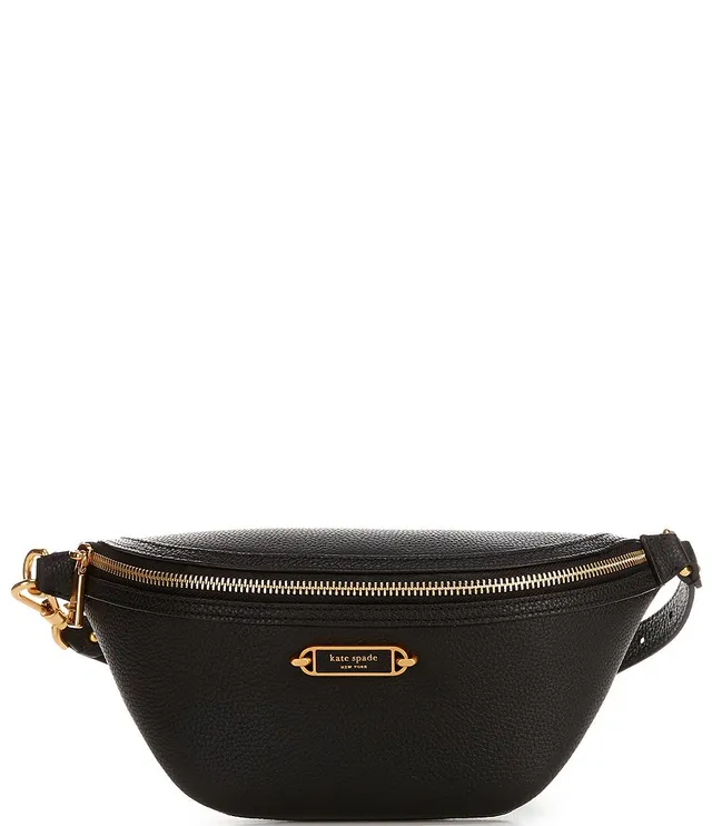 Kate Spade Gramercy Pebbled Leather Small Belt Bag in White