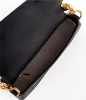 Kate Spade Gramercy Small Flap Leather Shoulder Bag Black