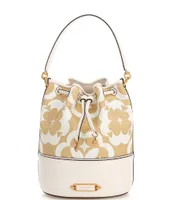 Kate Spade Spade Flower Monogram Raffia Gramercy Medium Satchel