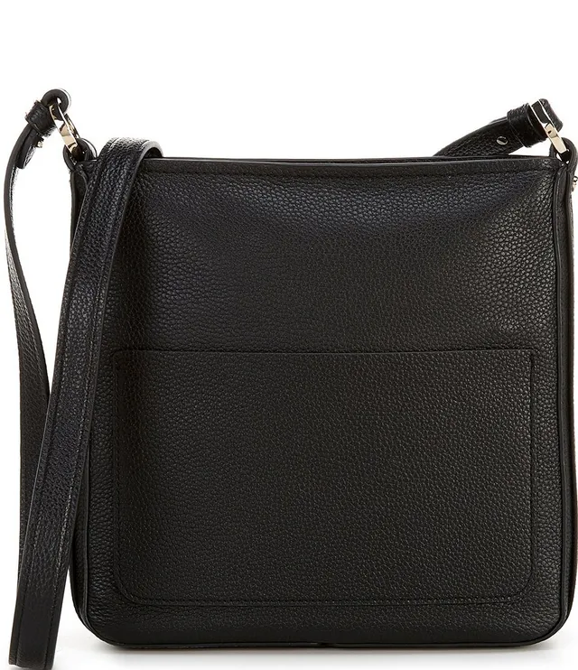 Kate Spade New York Hudson Pebbled Leather Small Messenger Crossbody Bag - Morning Light