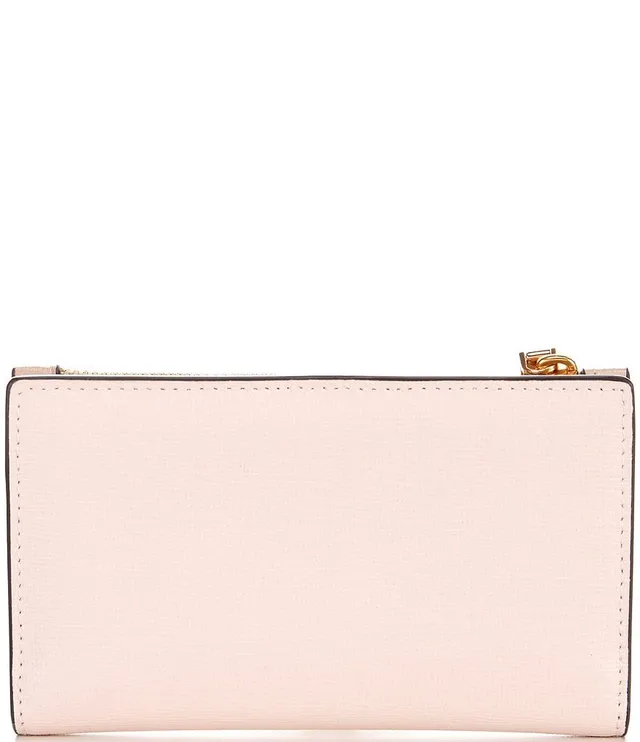 Kate Spade Women's Morgan Colorblocked Saffiano Leather Small Slim Bifold Wallet Cream Multi