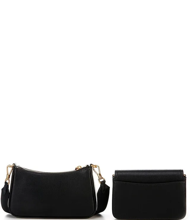 Kate Spade Morgan Double-up Leather Cross-body Bag in Black