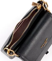 Kate Spade Morgan Double-up Leather Cross-body Bag in Black