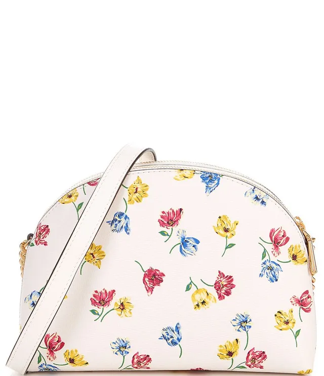 Morgan Tulip Toss Double Zip Dome Crossbody