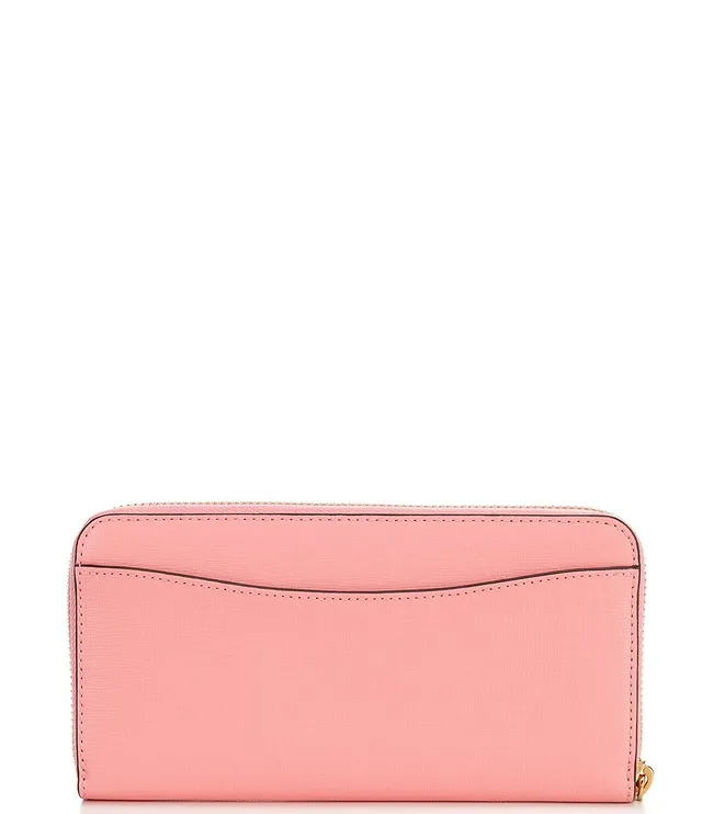 Kate Spade New York Morgan Saffiano Leather Zip Around Continental Wallet  Salmon Pink One Size