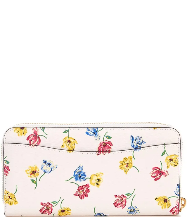 kate spade new york Tulip Toss Printed Small Slim Bifold Wallet