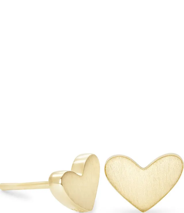 Kendra Scott Ari Heart Hoop Earrings in 18k Yellow Gold Vermeil