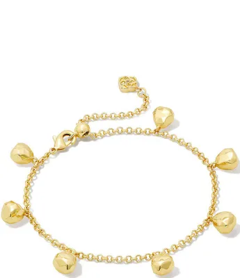 Ari Heart Delicate Chain Bracelet in 18k Yellow Gold Vermeil