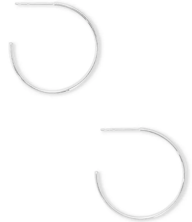 Keeley Hoop Earrings in Sterling Silver