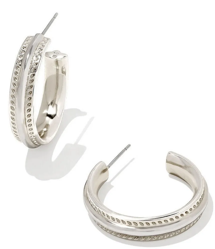 Keeley Hoop Earrings in Sterling Silver