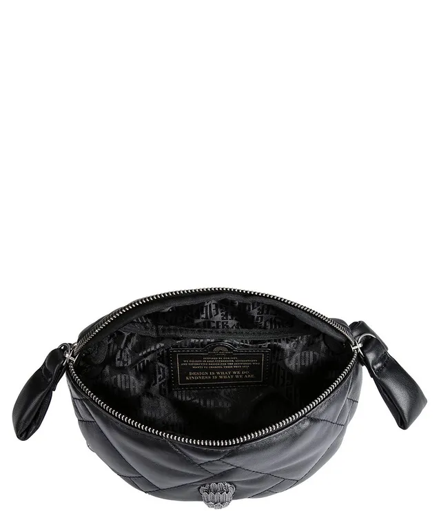 Kurt Geiger London Kensington Soft Quilted Leather Belt Bag - Black