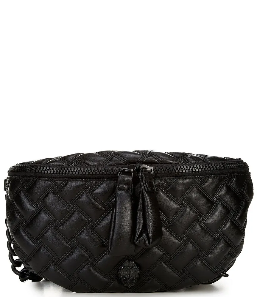 Kurt Geiger London Kensington Drench Black Quilted Leather Small