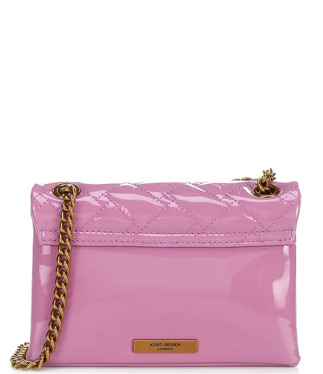 Kurt Geiger London Rhinestone Quilted Box Clutch - Pink