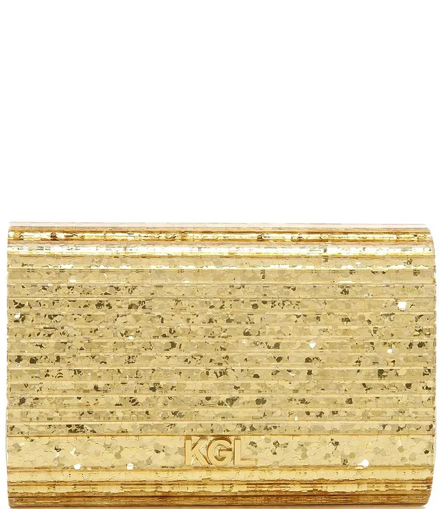 Kurt Geiger London Party Eagle Glitter Acrylic Clutch