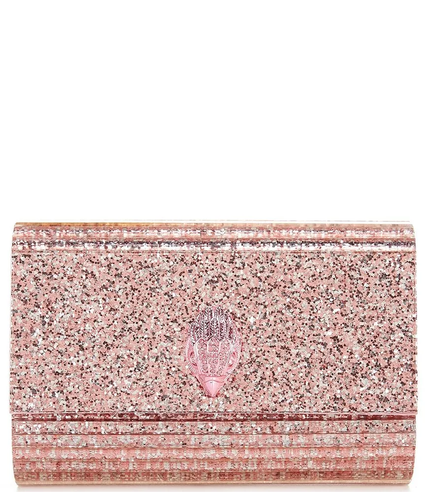 Kurt Geiger Women's Rainbow Glitter Acrylic Clutch Shoulder Bag