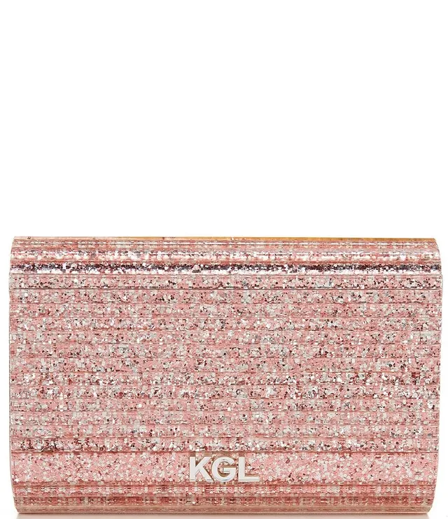 Kurt Geiger London Party Eagle Glitter Acrylic Clutch