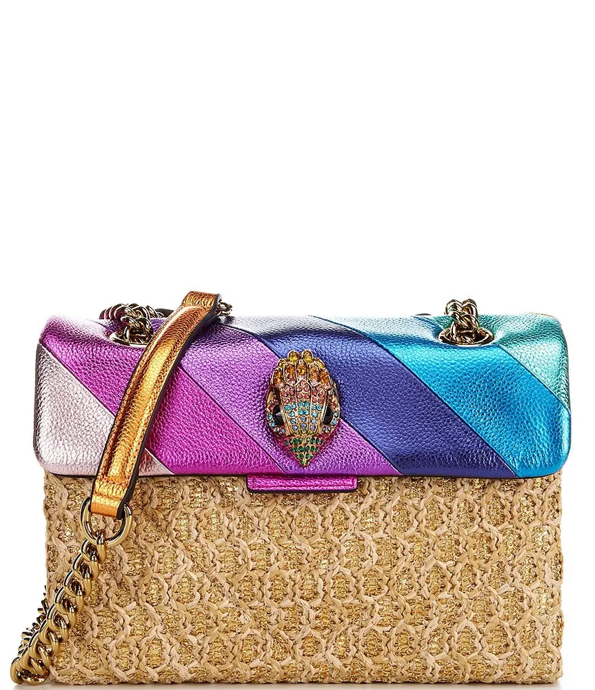 Kurt Geiger London Kensington Metallic Rainbow Wallet Crossbody Bag