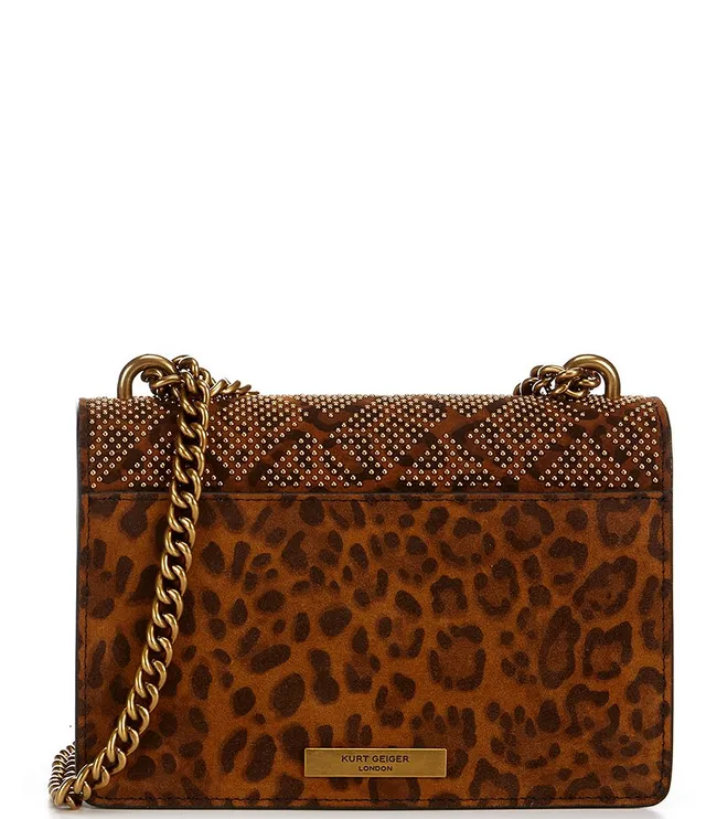 Vince Camuto Livy Leopard Clear Large Crossbody Bag - Leopard