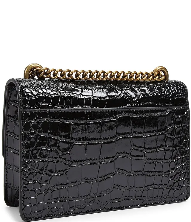 Shoreditch Crocodile Embossed Leather Crossbody Bag