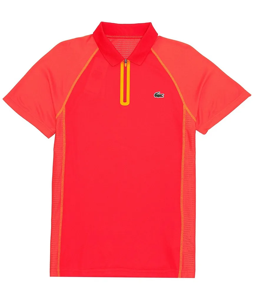  Lacoste Boy's Short Sleeve Relaxed-fit Graphic Polo Shirt:  Clothing, Shoes & Jewelry