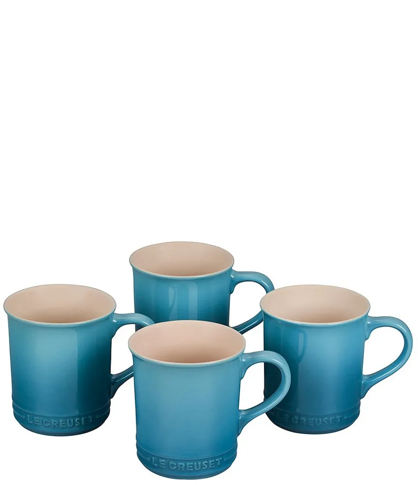 Le Creuset Cappuccino Cups and Saucers, Set of 4