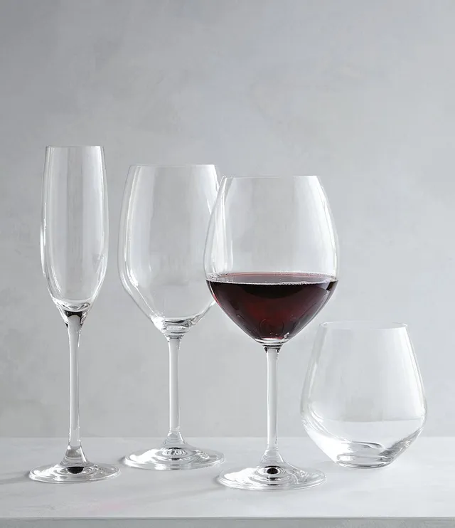 Linear Ribbed Goblet Wine Glass