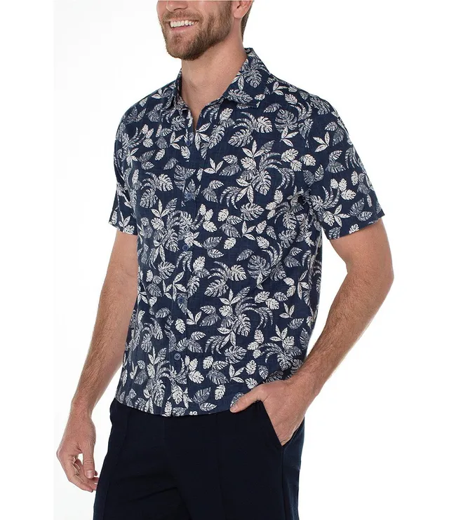 Tommy Bahama Cubs Baja Mar Short Sleeve Button-Up Shirt