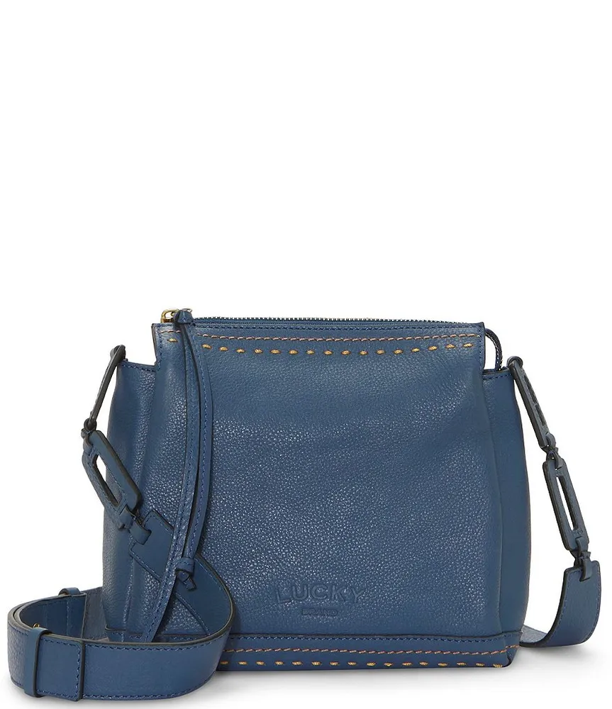 Coach Beck Pebble Leather Crossbody Bag - Deep Blue