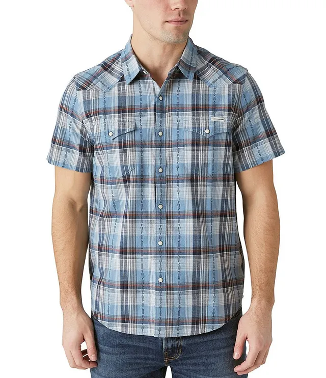 Lucky Brand Mesa Plaid Western Shirt The Shops at Willow Bend