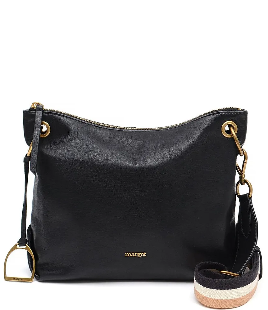 Margot Kiera Double Zip Leather Crossbody Bag