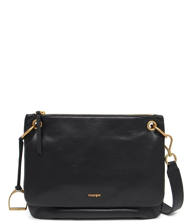 Margot Kiera Leather Double Zip Crossbody Bag