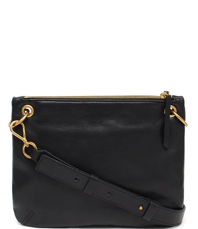 Margot Kiera Leather Double Zip Crossbody Bag