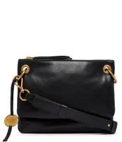 Kiera Small Double Zip Crossbody in Black