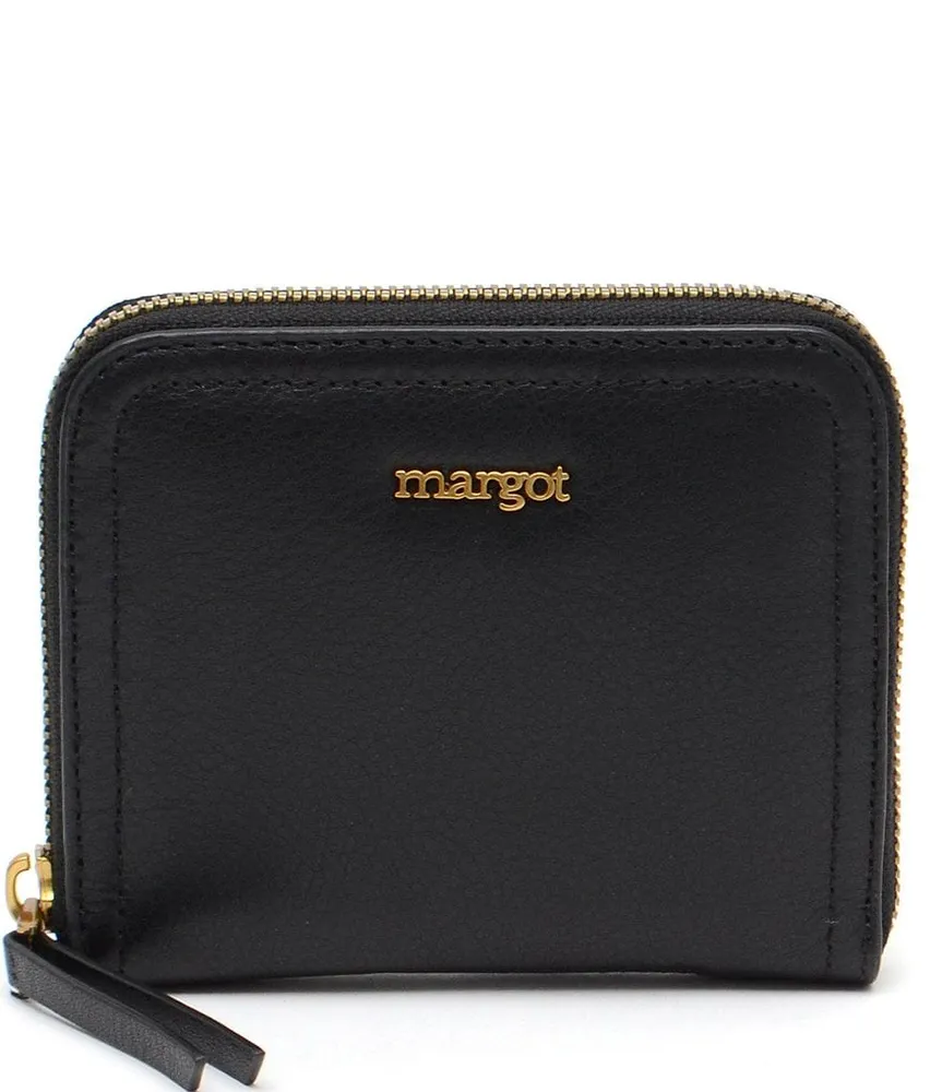 Margot Kiera Small Double Zip Leather Crossbody Bag