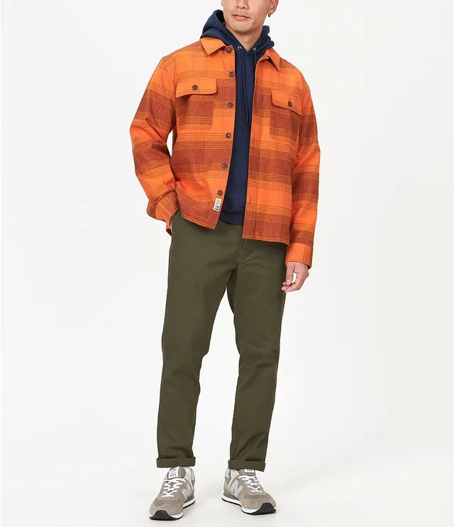 Marmot Incline Heavyweight Flannel Shirt in Orange for Men