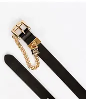 Michael Kors 0.9#double; Swag Chain Leather Belt