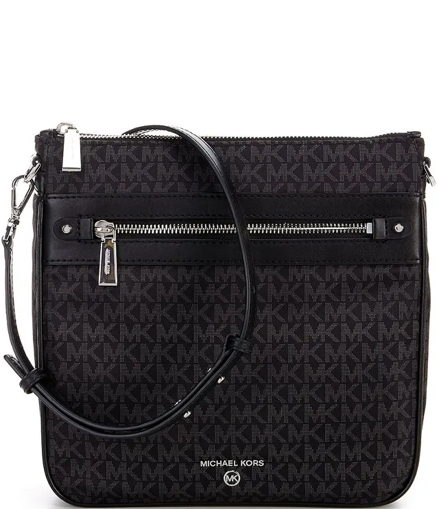 Jet Set Large Empire Logo Jacquard Dome Crossbody Bag