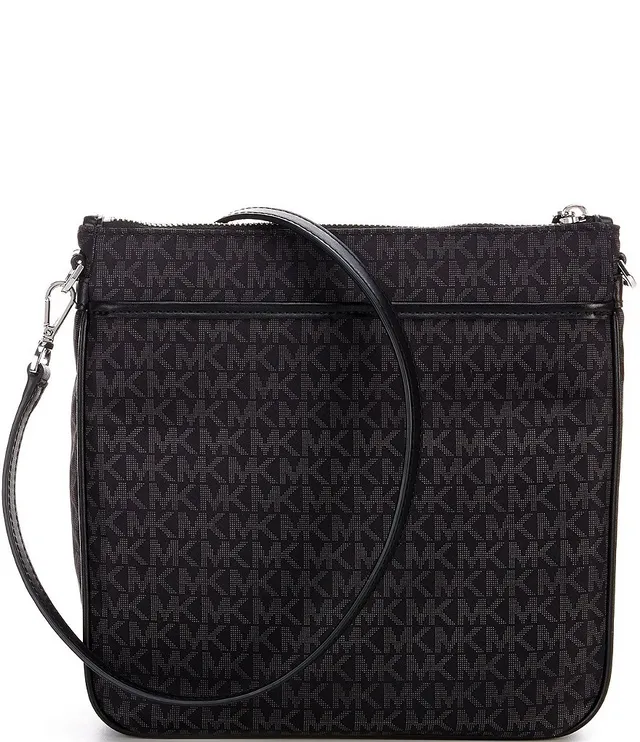 Jet Set Large Empire Logo Jacquard Dome Crossbody Bag