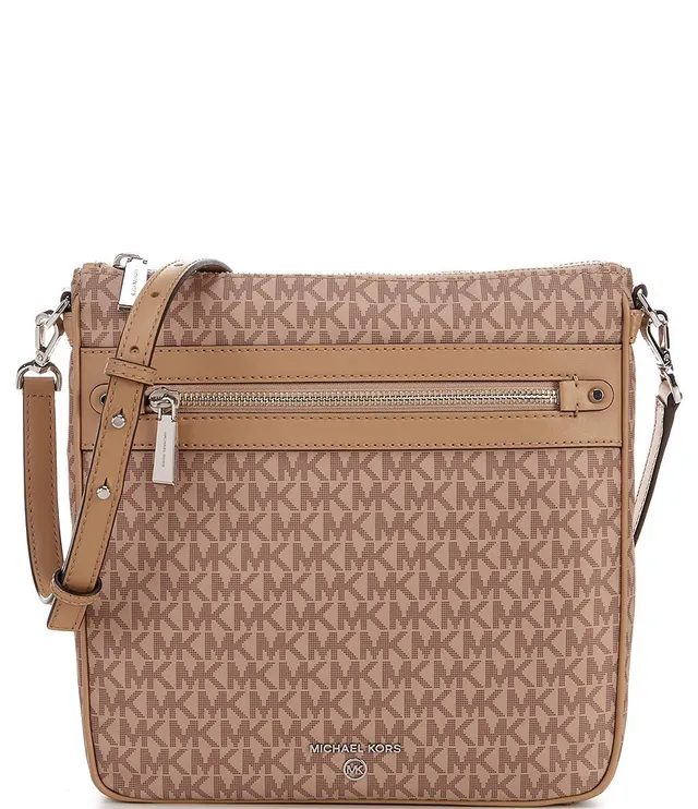 MICHAEL Michael Kors Jet Set Charm Small North/south Chain Phone Crossbody  in Natural