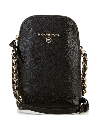 Michael Kors Jet Set Charm Crossbody Clutch in Vanilla at Luxe Purses