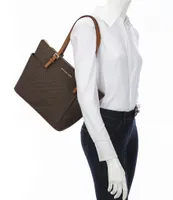 Michael Kors Sullivan Small Convertible Logo Charm Top Zip Tote Bag