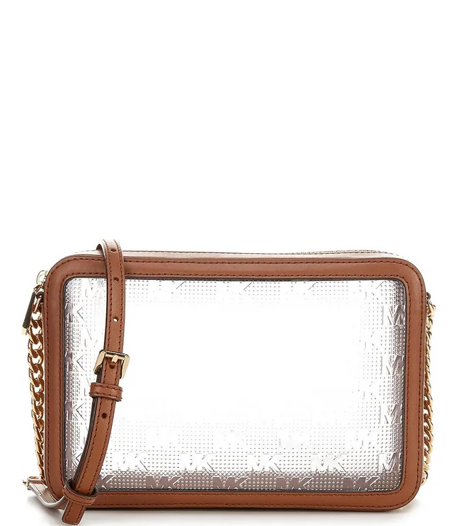 Jet Set Large Empire Logo Jacquard Dome Crossbody Bag